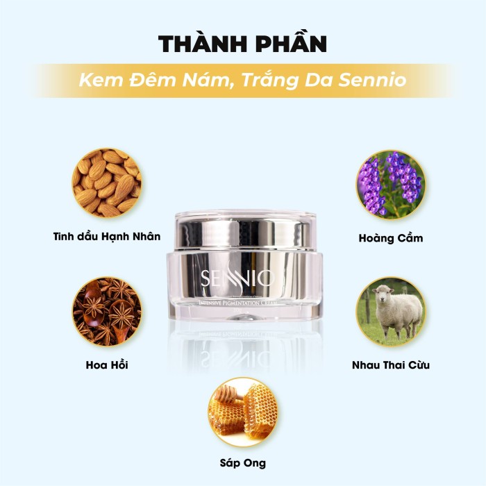 KEM ĐÊM NÁM DƯỠNG TRẮNG DA